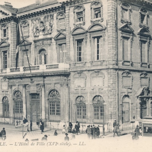 AK aus Marseille Hotel de Ville Italien Ansichtskarte (8772)