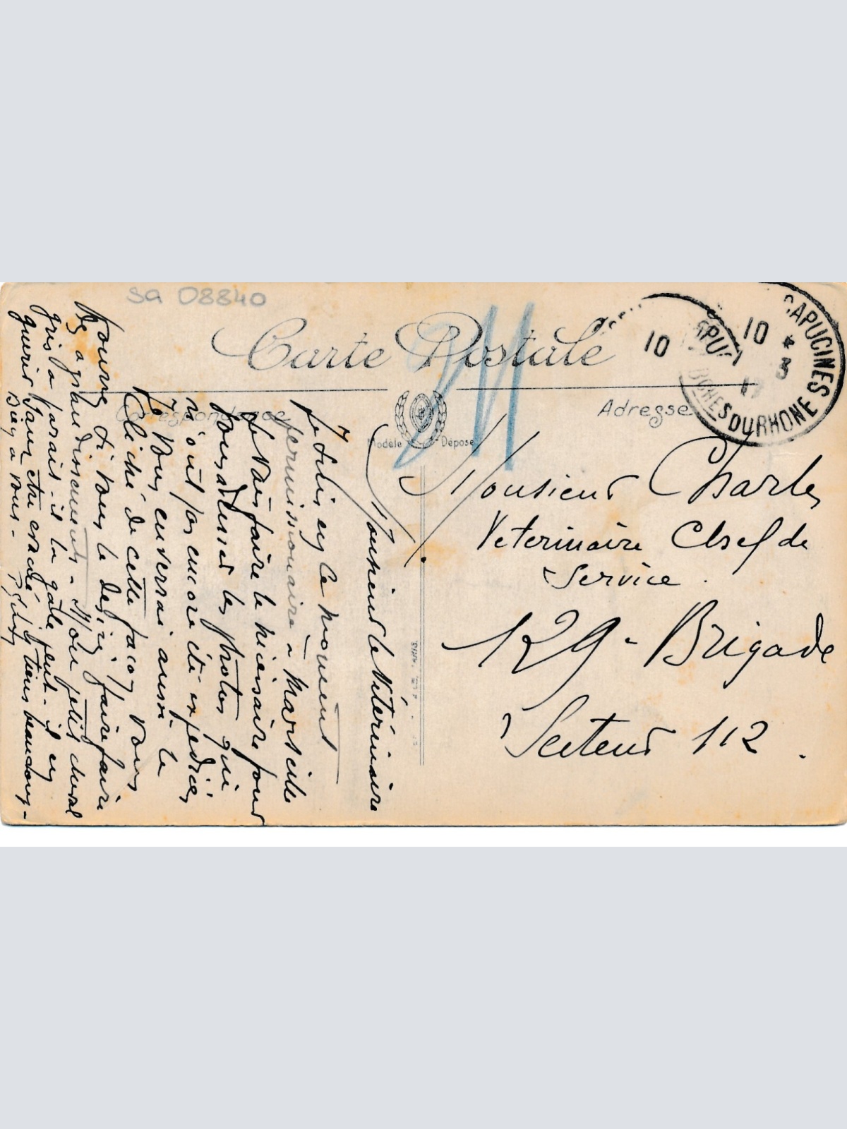 AK aus Marseille Straßenansicht Italien Ansichtskarte (8766)