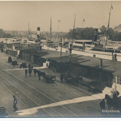 AK aus Stockholm Schweden mit Dampfer Ansichtskarte (9163)