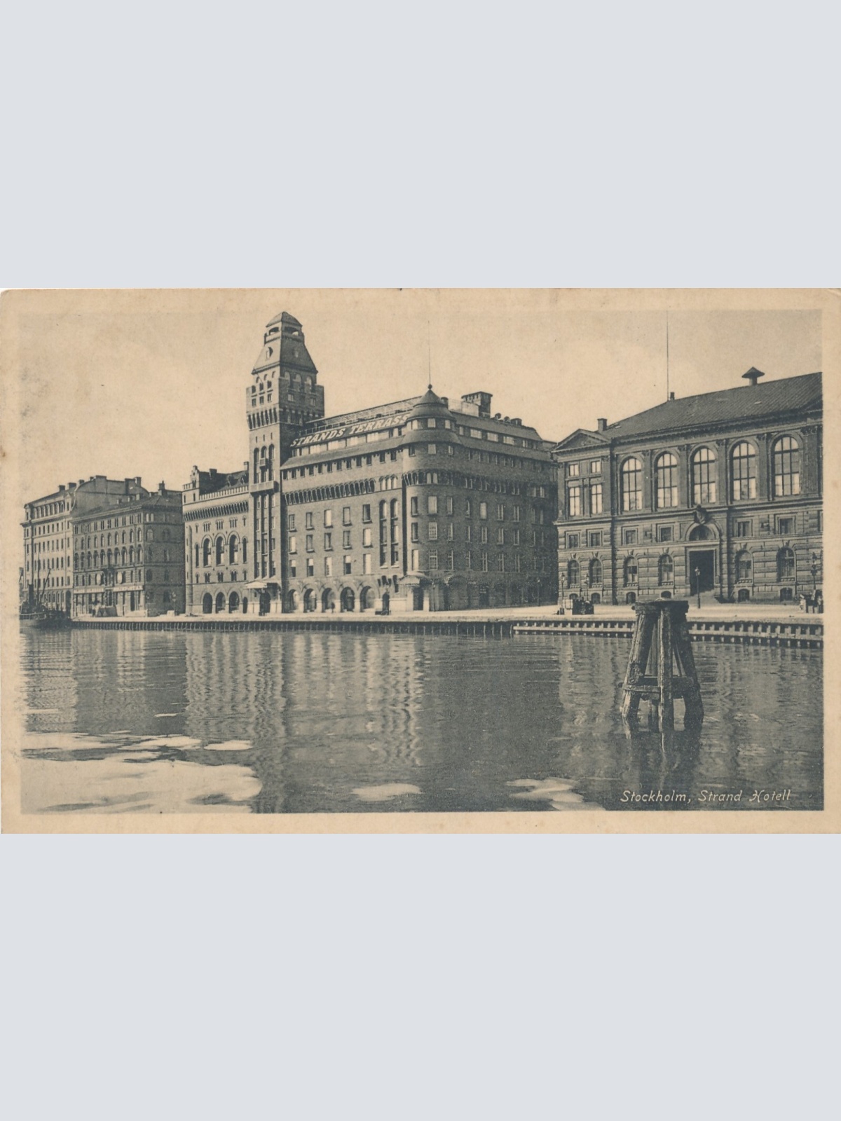 AK aus Stockholm Strand Hotel Schweden (7357)