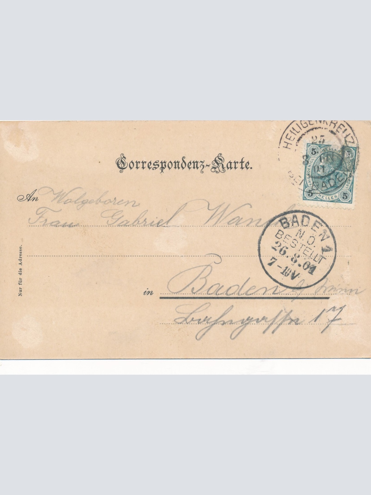 AK aus Heiligenkreuz mit Stift Niederösterreich Ansichtskarte (8785)