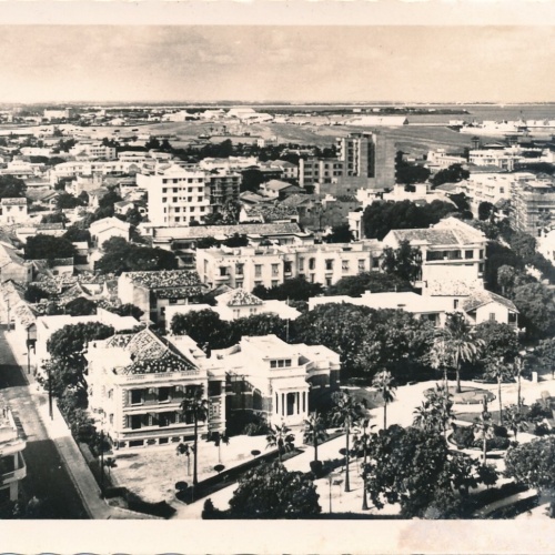 AK aus Dakar Panorama vers le Port Senegal Westafrika (7349)