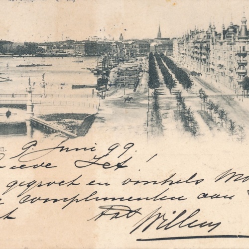 AK aus Stockholm Strandvägen Schweden (7350)