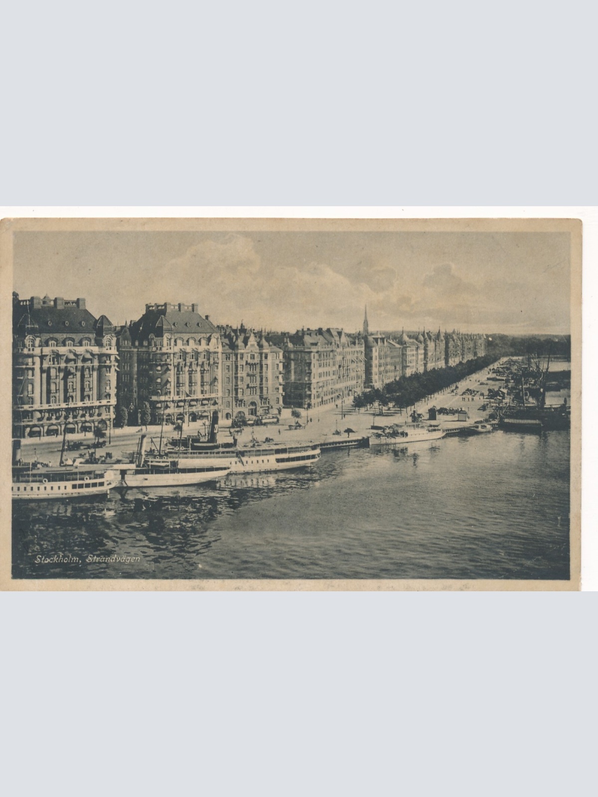 AK aus Stockholm Strandvägen Schweden (7355)