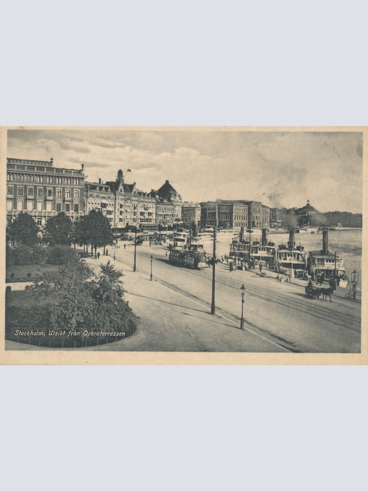 AK aus Stockholm Utsikt fran Operaterrassen Schweden (7358)