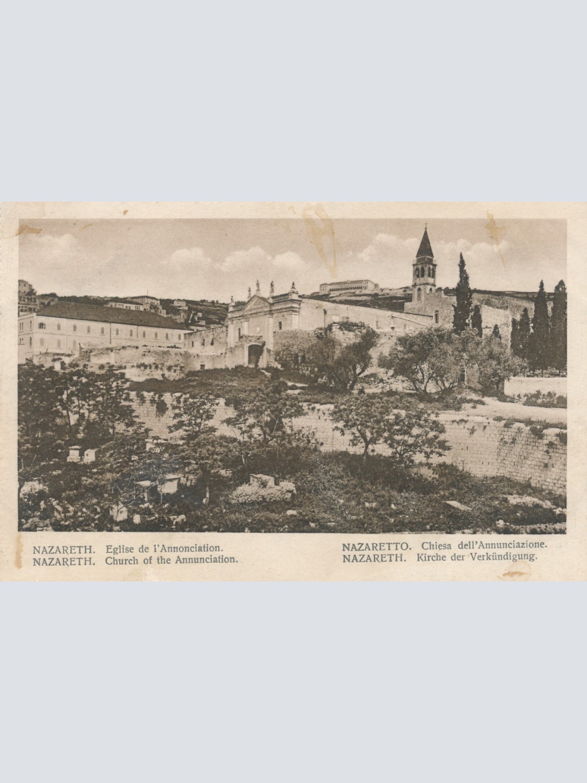 AK aus Nazareth Church of the Annunciation Israel Asien Ansichtskarte (9197)