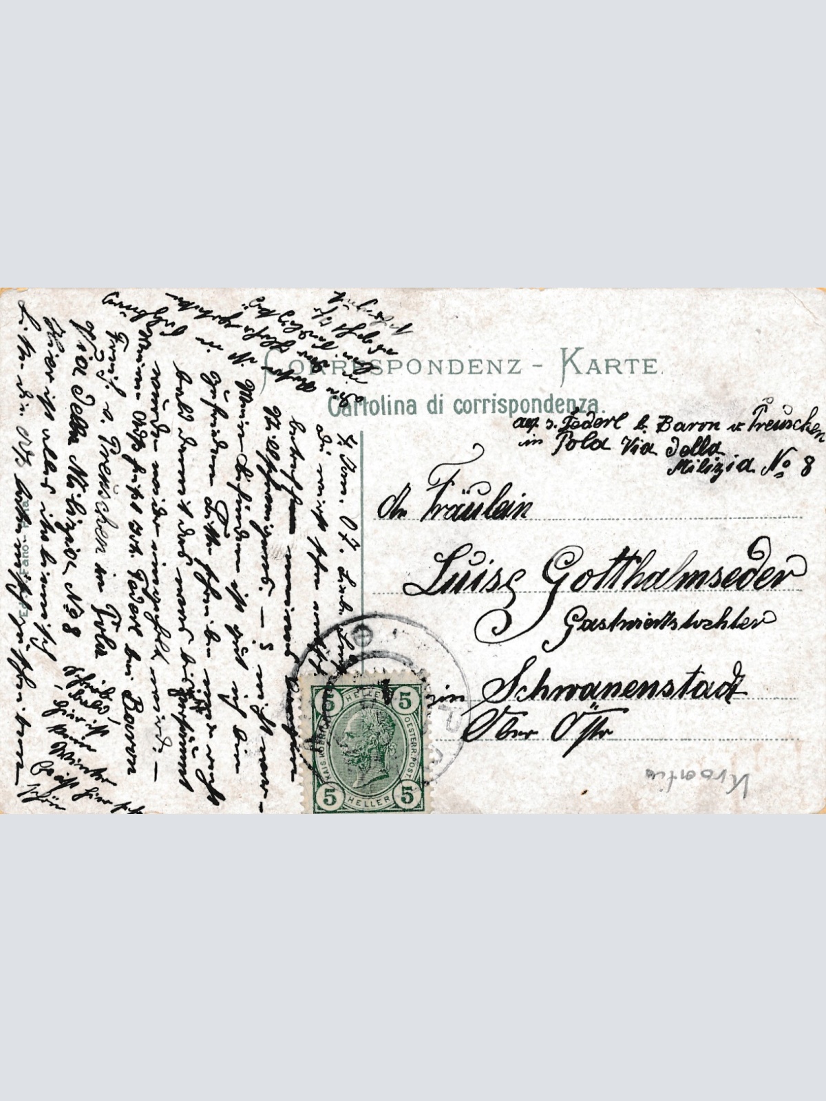 AK aus Pola Monumento a Massimiano Kroatien Ansichtskarte (9185)