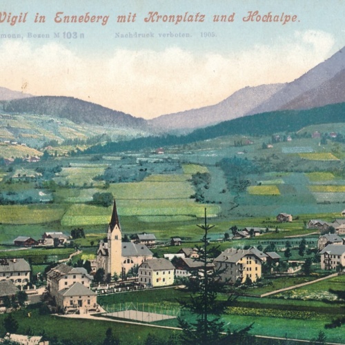 AK aus St. Vigil in Enneberg mit Kronplatz Italien Ansichtskarte (9191)