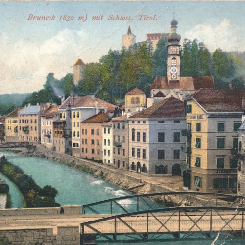 AK aus Bruneck Tirol mit Schloss Ansichtskarte (9233)