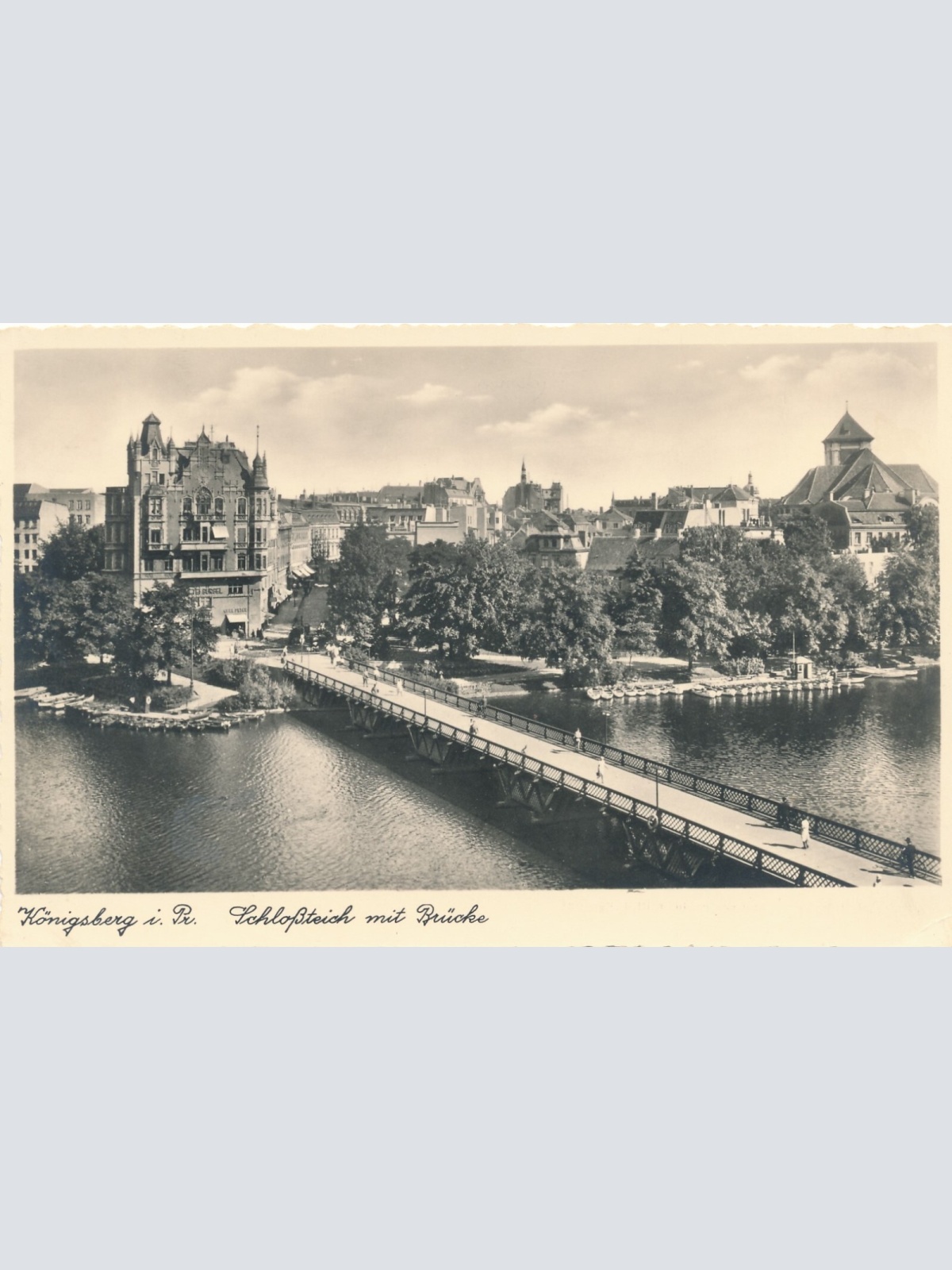 AK aus Königsberg mit Brücke Bayern Ansichtskarte (9212)