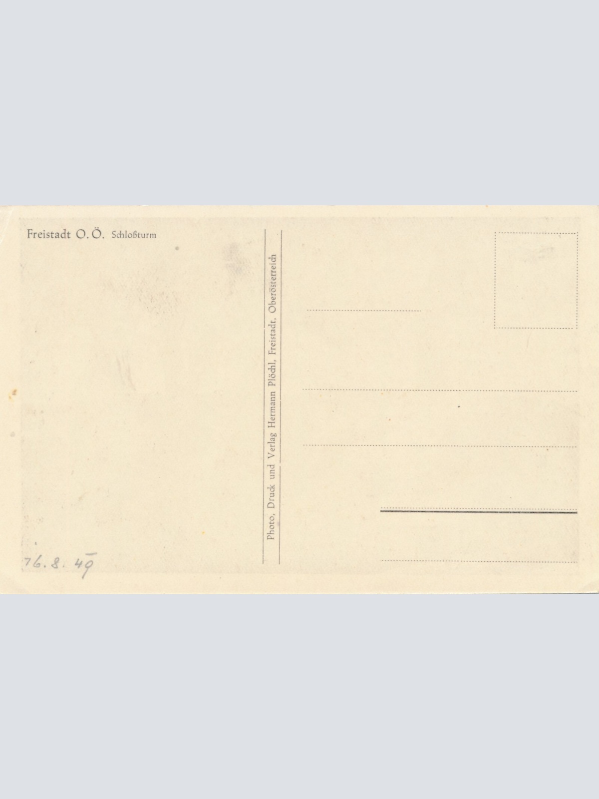 AK aus Freistadt Oberösterreich Schlossturm (J42)