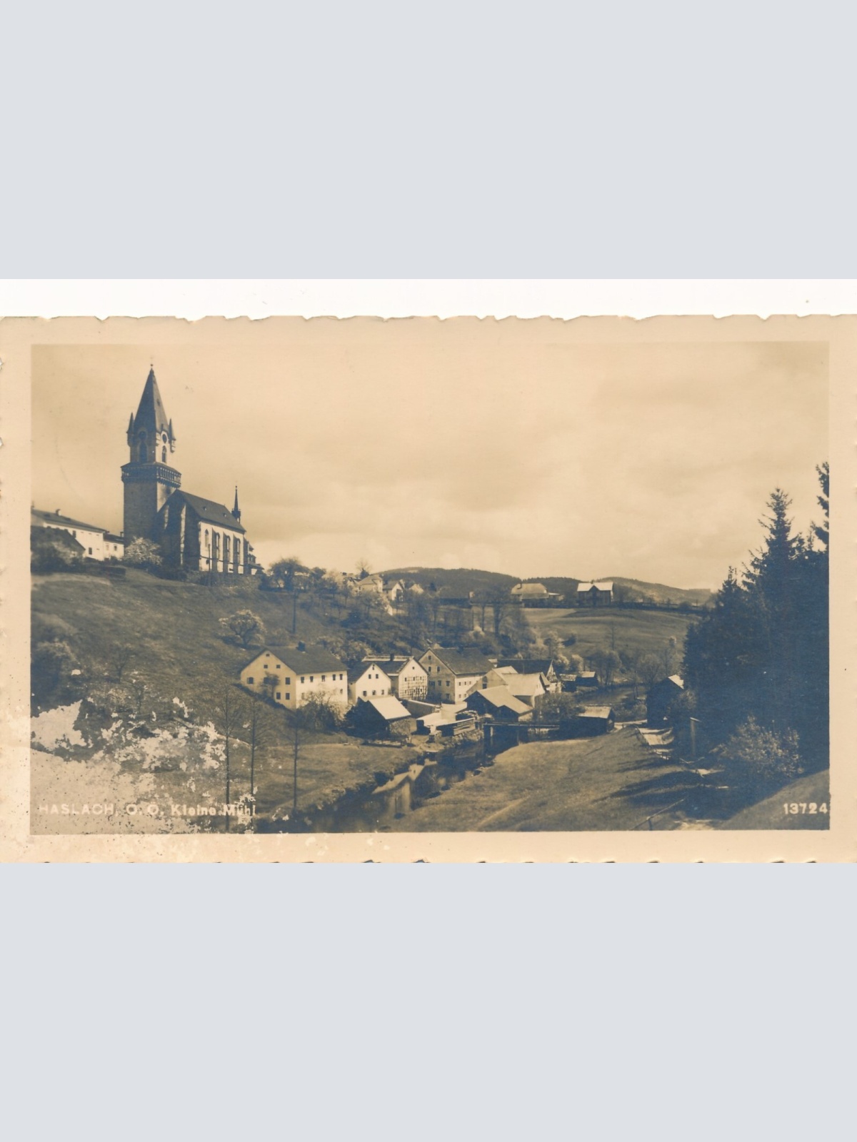 AK aus Haslach Oberösterreich Kleine Mühl (J43)