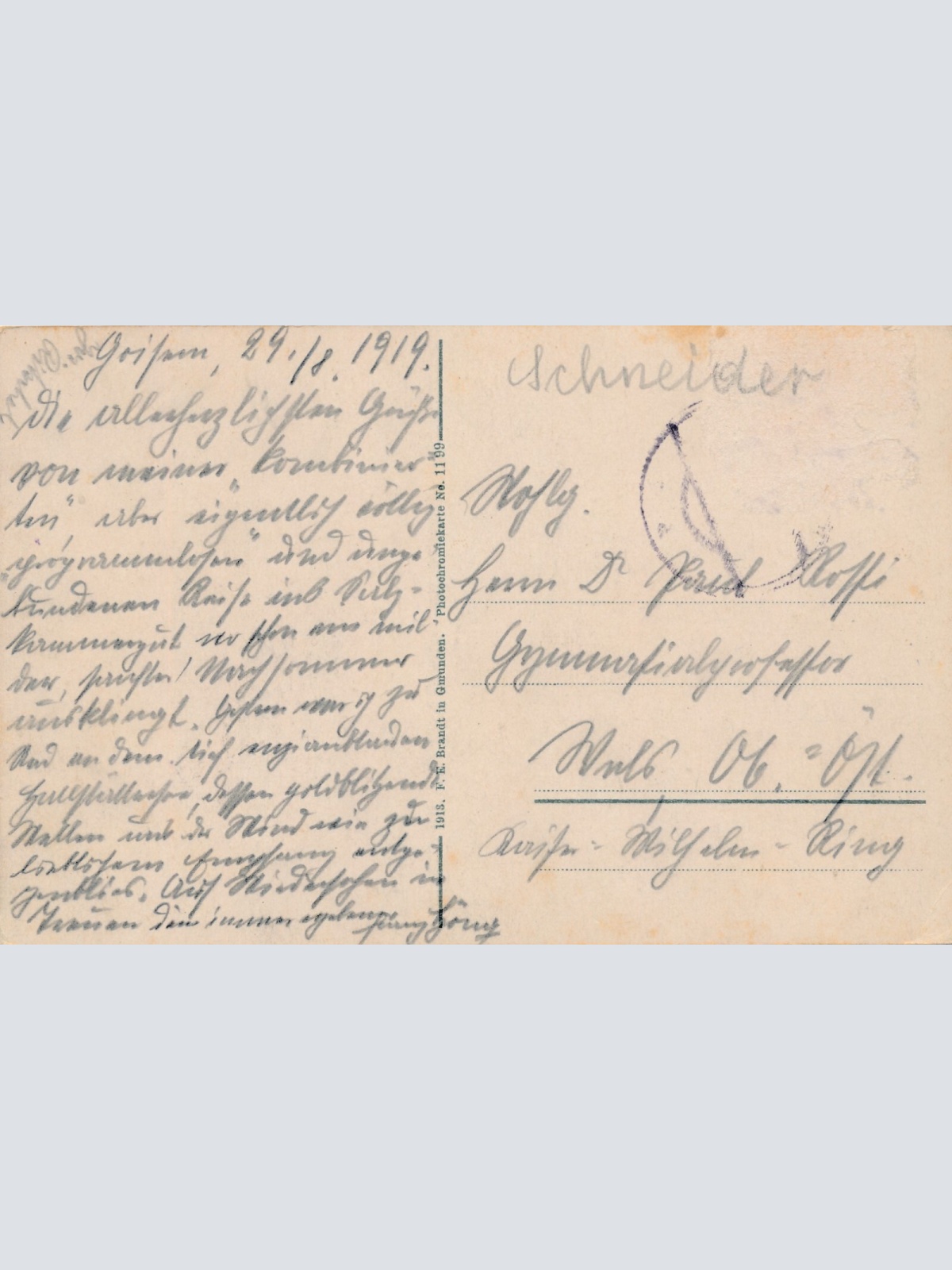 AK aus Hallstatt Oberösterreich geg. Mühlbachfall (J48)