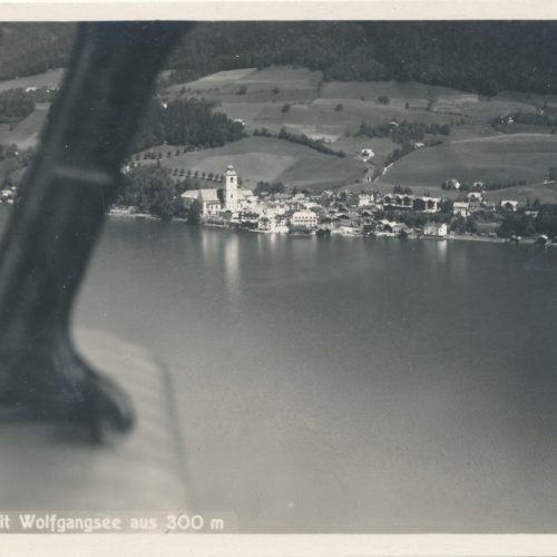 AK aus St. Wolfgang Oberösterreich Wolfgangsee Fliegerfoto (J37)