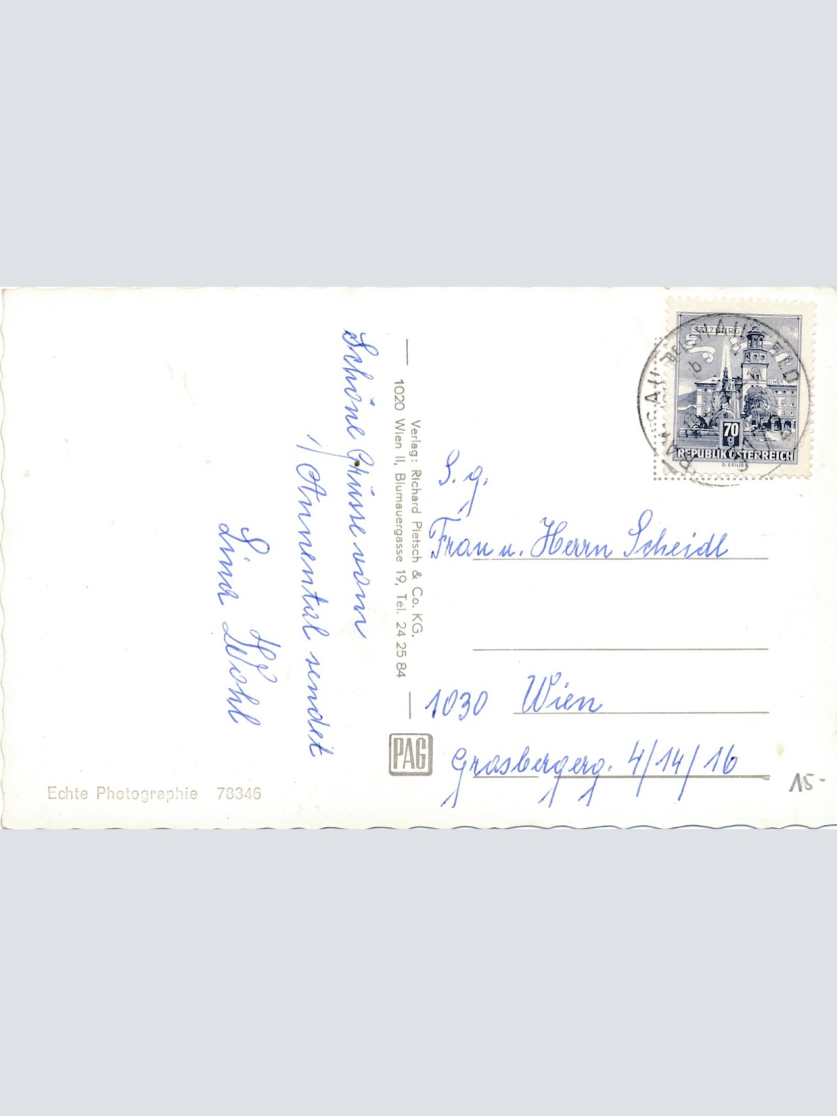 AK aus Ramsau bei Hainfeld Niederösterreich Urlaubsheim Annental (J60)