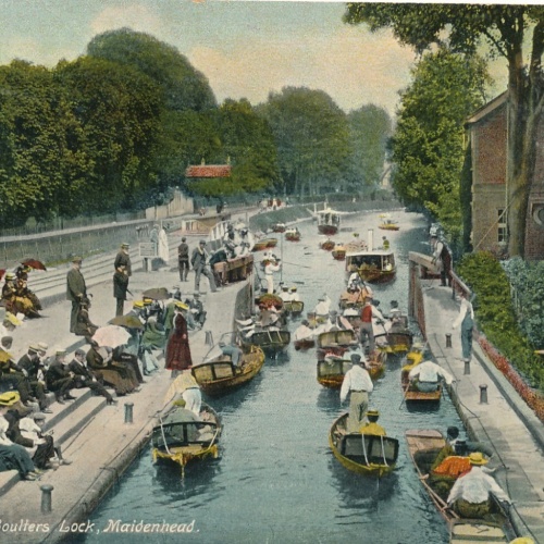 AK aus Maridenhead Boutlers Lock England Ansichtskarte (9183)