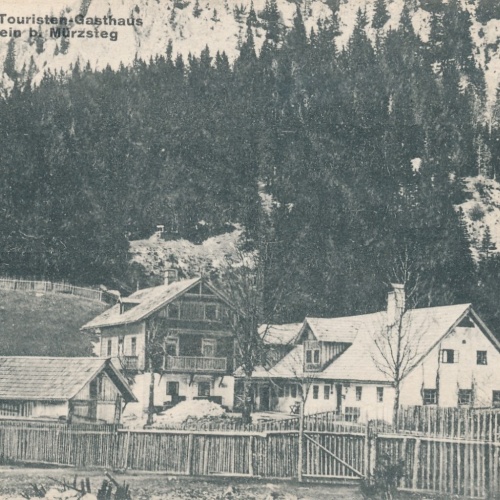AK aus Mürzsteg mit Karl Digrubers Touristen Gasthaus Steiermark (7036)