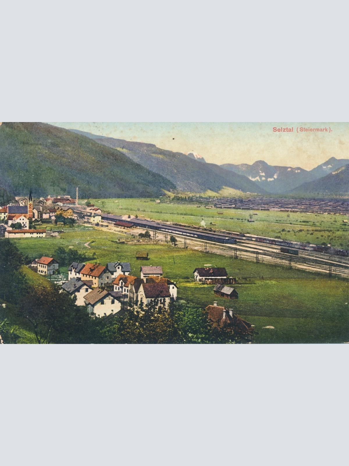 AK aus Seltztal mit Bahnhof Steiermark (7003)