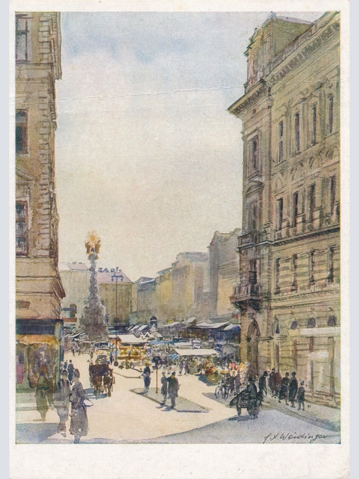 Künstler - AK Heimatwerk aus Linz an der Donau Oberösterr. Ansichtskarte (8961)