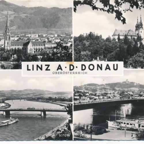 AK aus Linz an der Donau Mehrbildkarte Oberösterr. Ansichtskarte (8987)