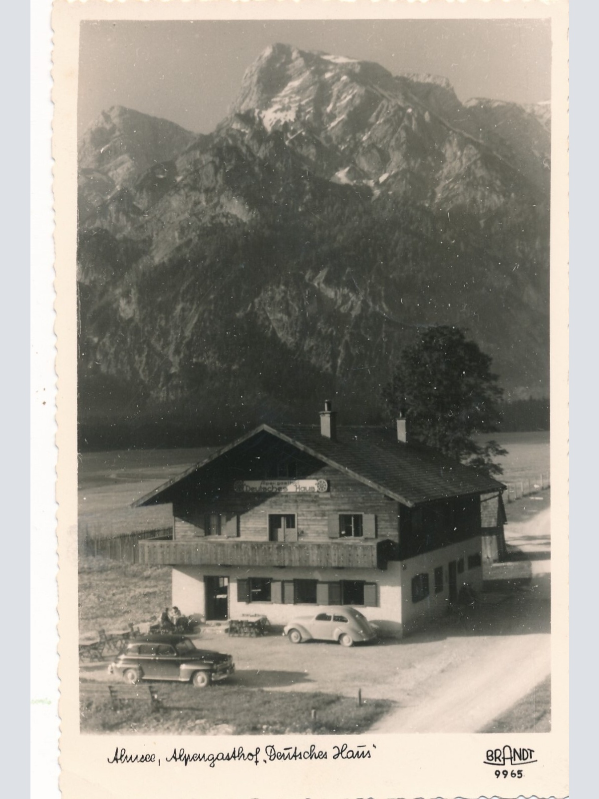 AK vom Almsee Alpengasthaus Deutsches Haus Oberösterr. Ansichtskarte (9083)