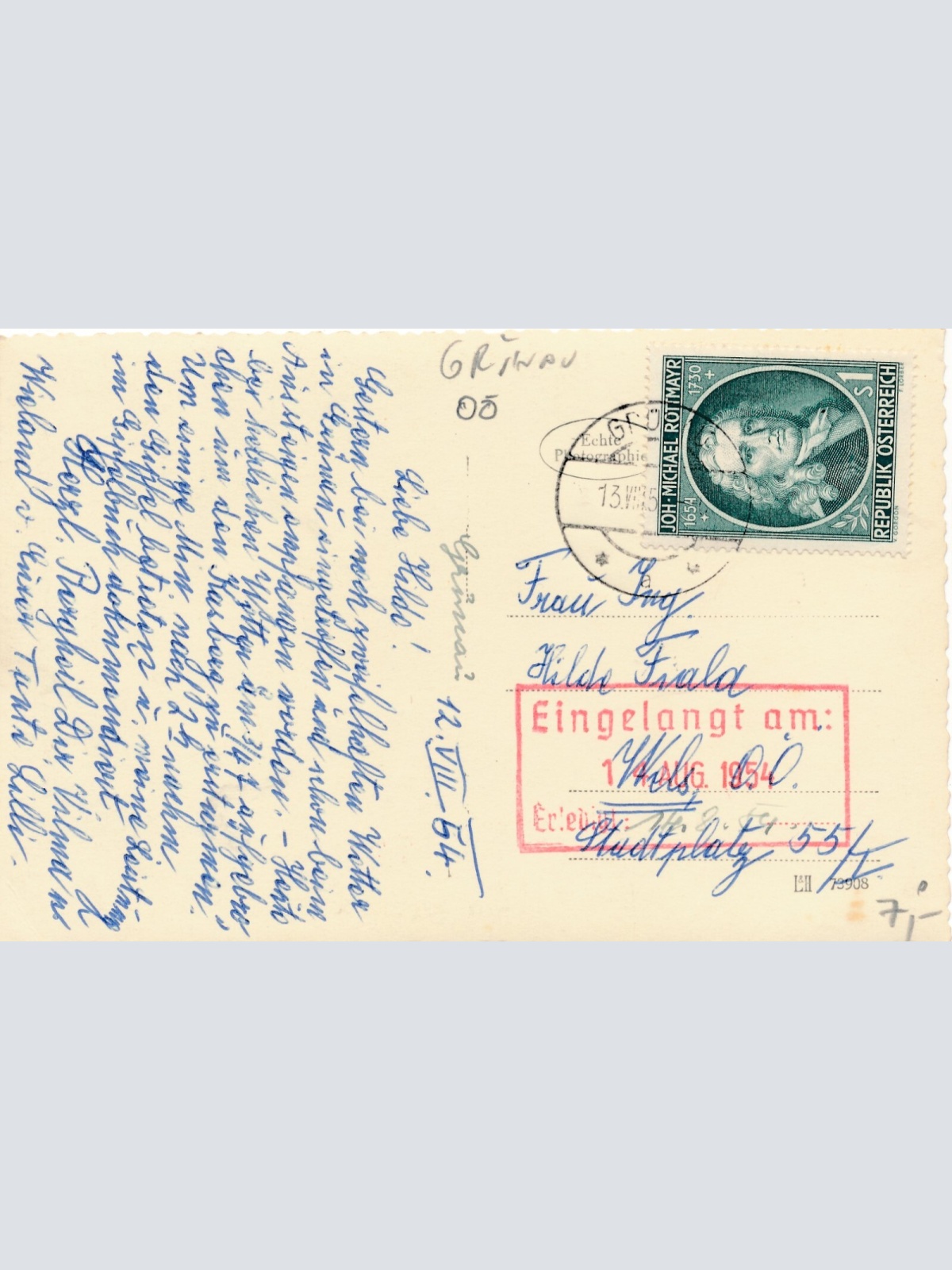 AK vom Almsee Alpengasthaus Deutsches Haus Oberösterr. Ansichtskarte (9083)