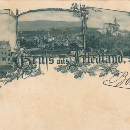 AK aus Friedland in Böhmen Tschechoslowakei Ansichtskarte (9065)