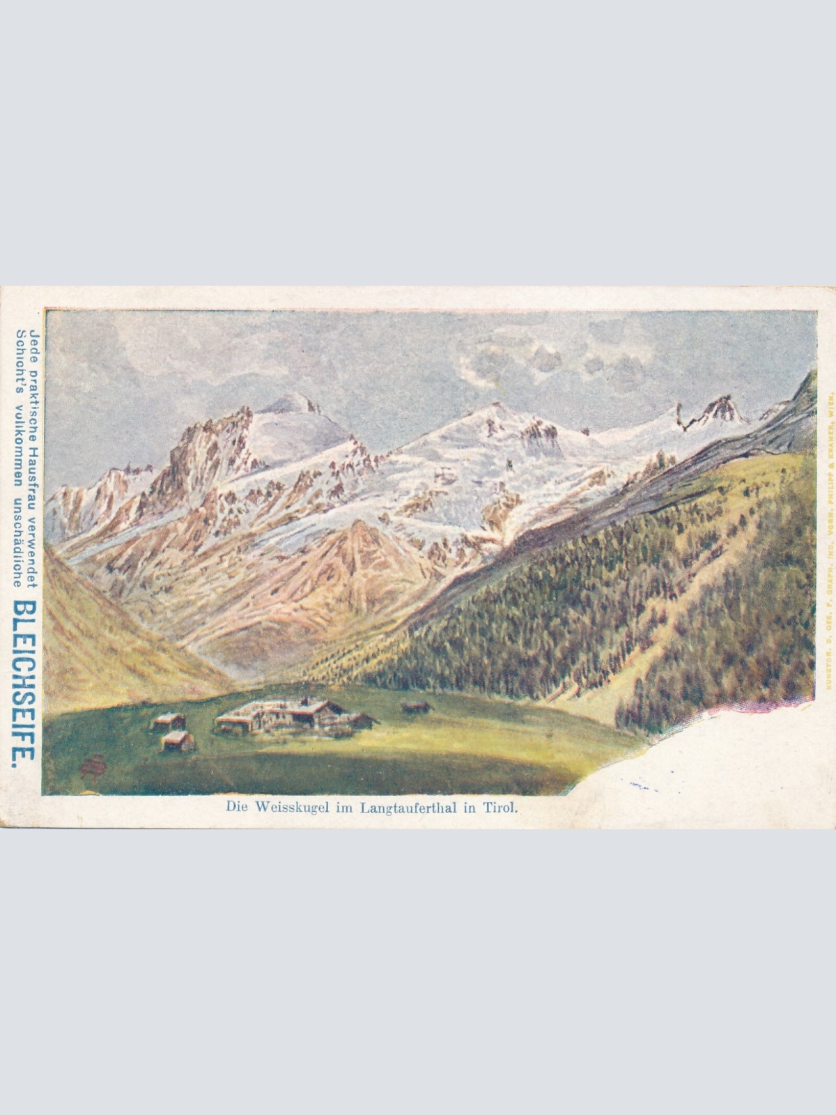 AK die Weisskugel im Langtauferthal Tirol Ansichtskarte (9369)