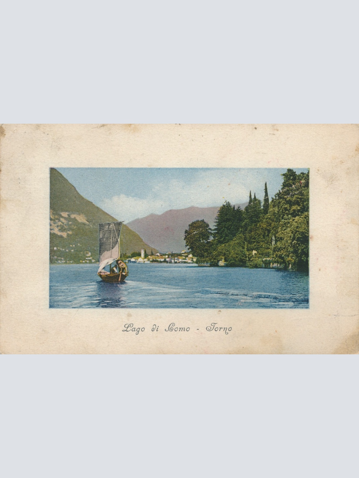 AK aus Lago di Como Torno Italien Ansichtskarte (9390)