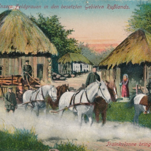 AK unsere Feldgrauen in den besetzen gebieten Rußlands (9130)