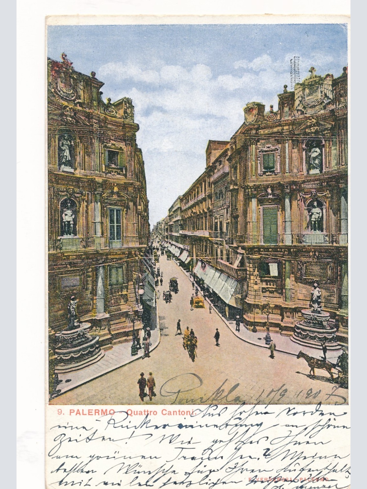 AK aus Palermo Italien Ansichtskarte (9387)