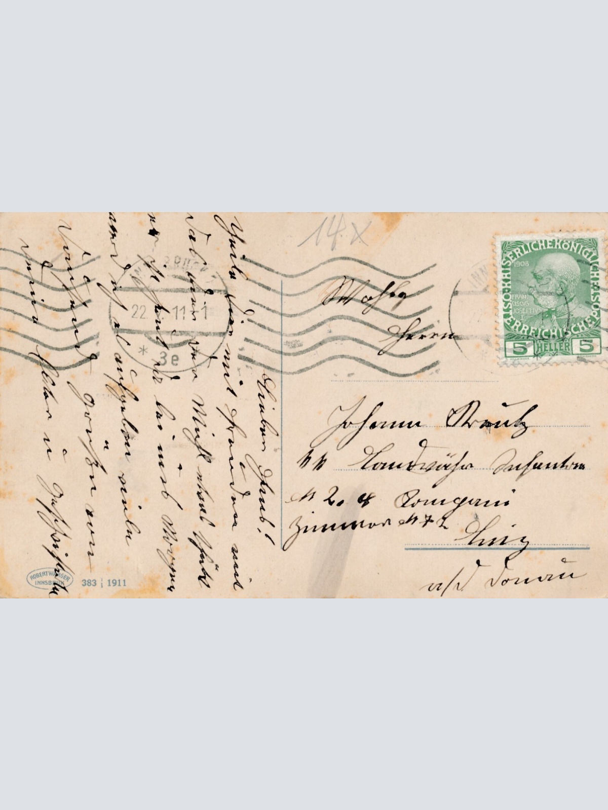 AK aus Innsbruck mit Hauptbahnhof Tirol Ansichtskarte (9380)