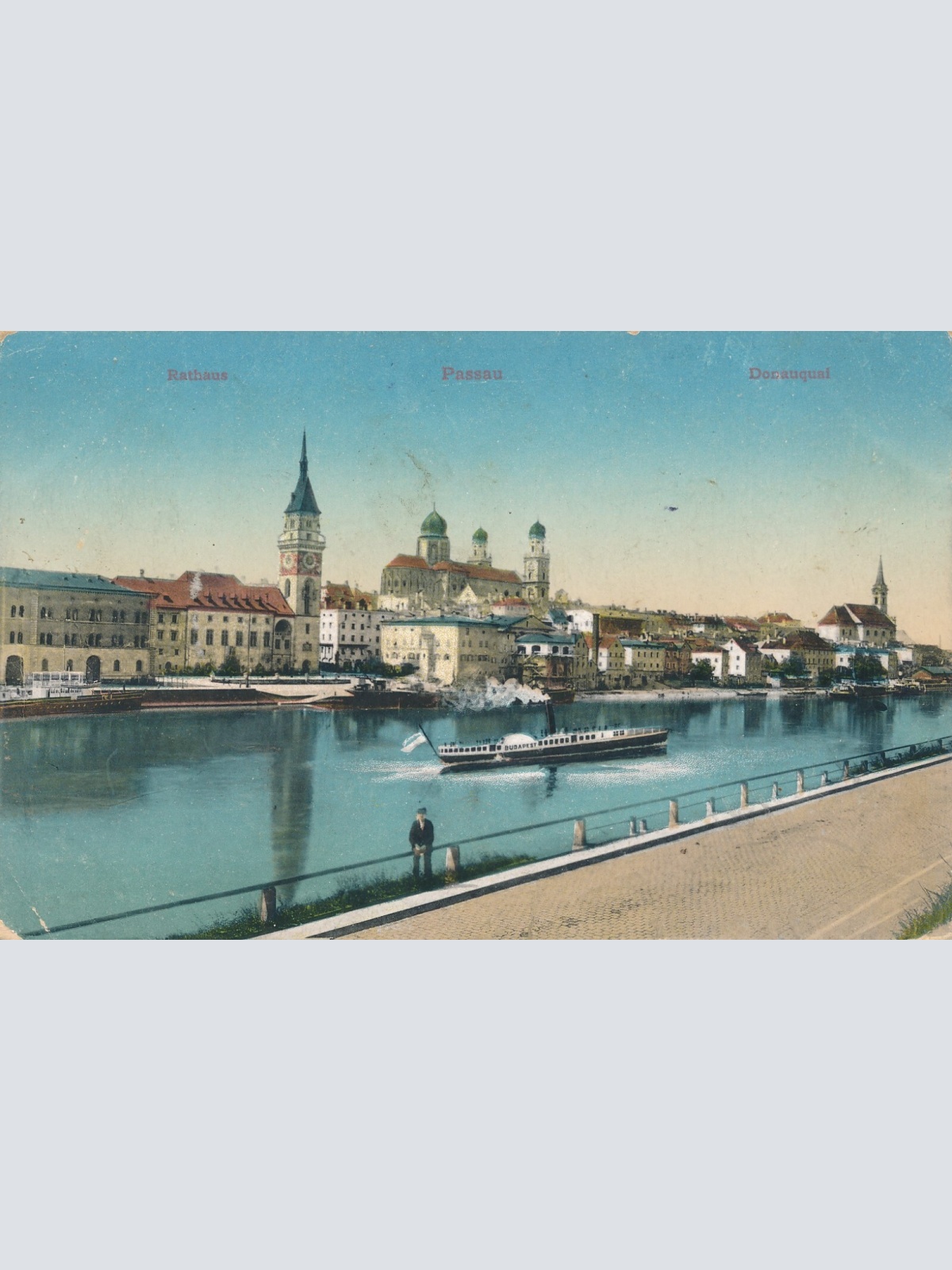 AK aus Passau mit Rathaus Bayern Ansichtskarte (9096)