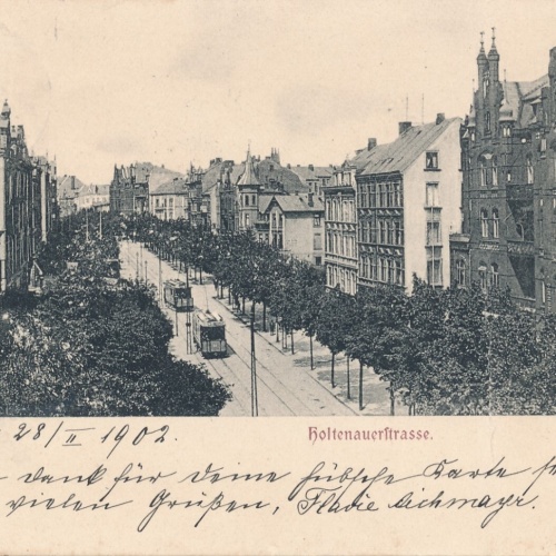 AK aus Kiel Holtenauerstrasse Schleswig - Holstein Ansichtskarte (9406)