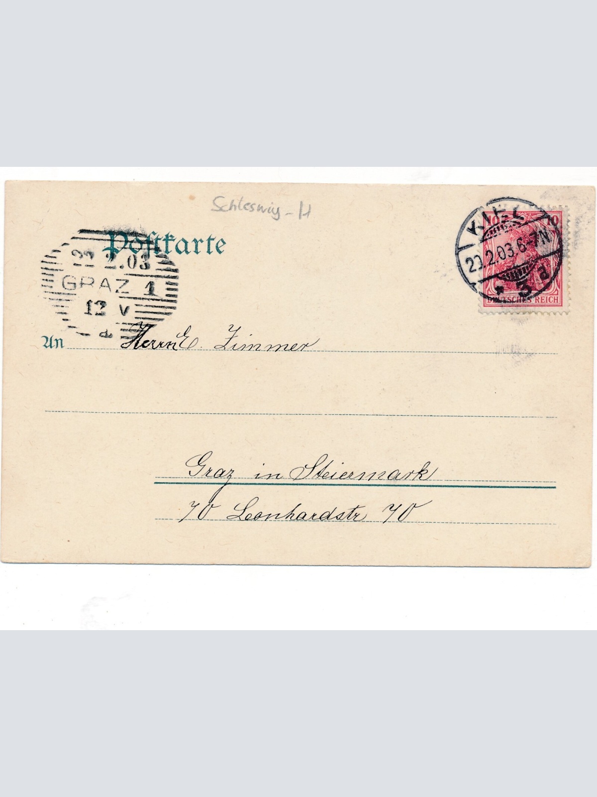 AK aus Kiel Geschwader im Hafen Schleswig - Holstein Ansichtskarte (9407)