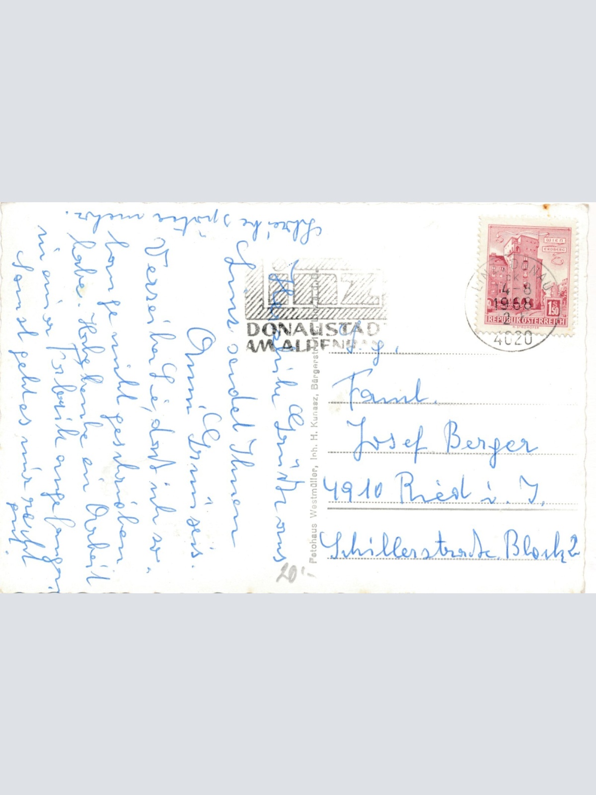 AK aus Linz an der Donau Ursulinenkirche Oberösterr. Ansichtskarte (8992)