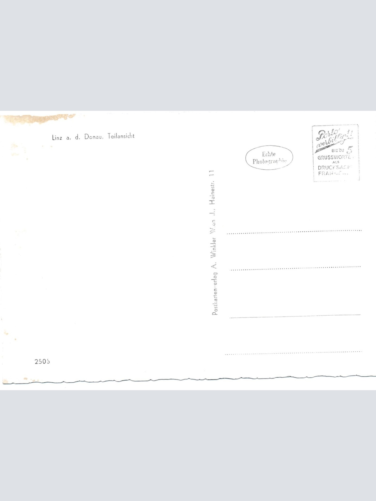 AK aus Linz an der Donau Oberösterr. Ansichtskarte (8997)