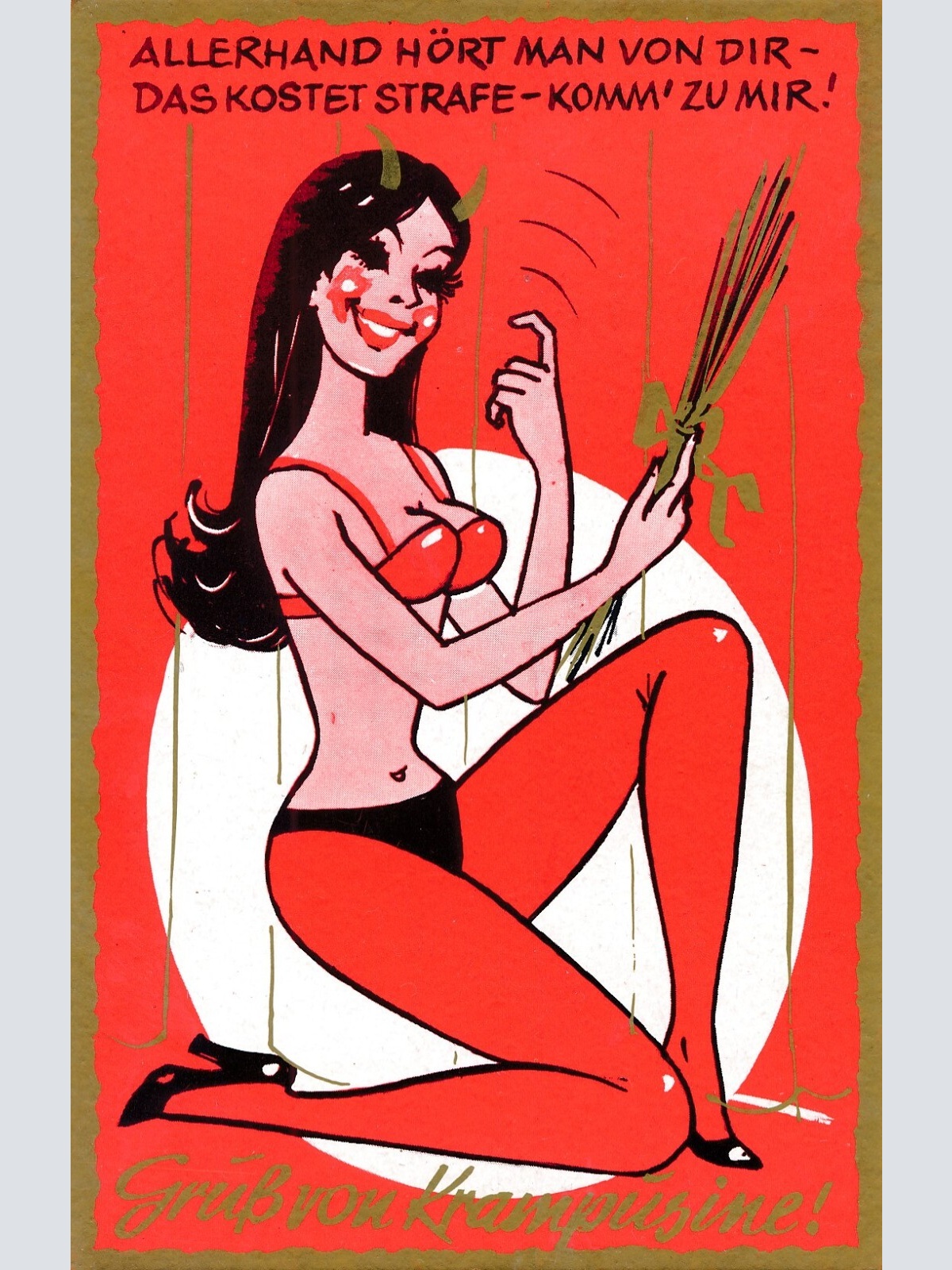 AK, Gruß vom Krampus, Allerhand hört man von dir (S2352)