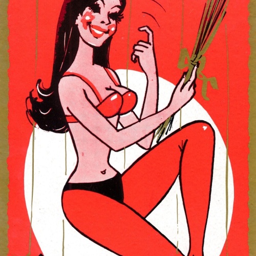 AK, Gruß vom Krampus, Allerhand hört man von dir (S2352)