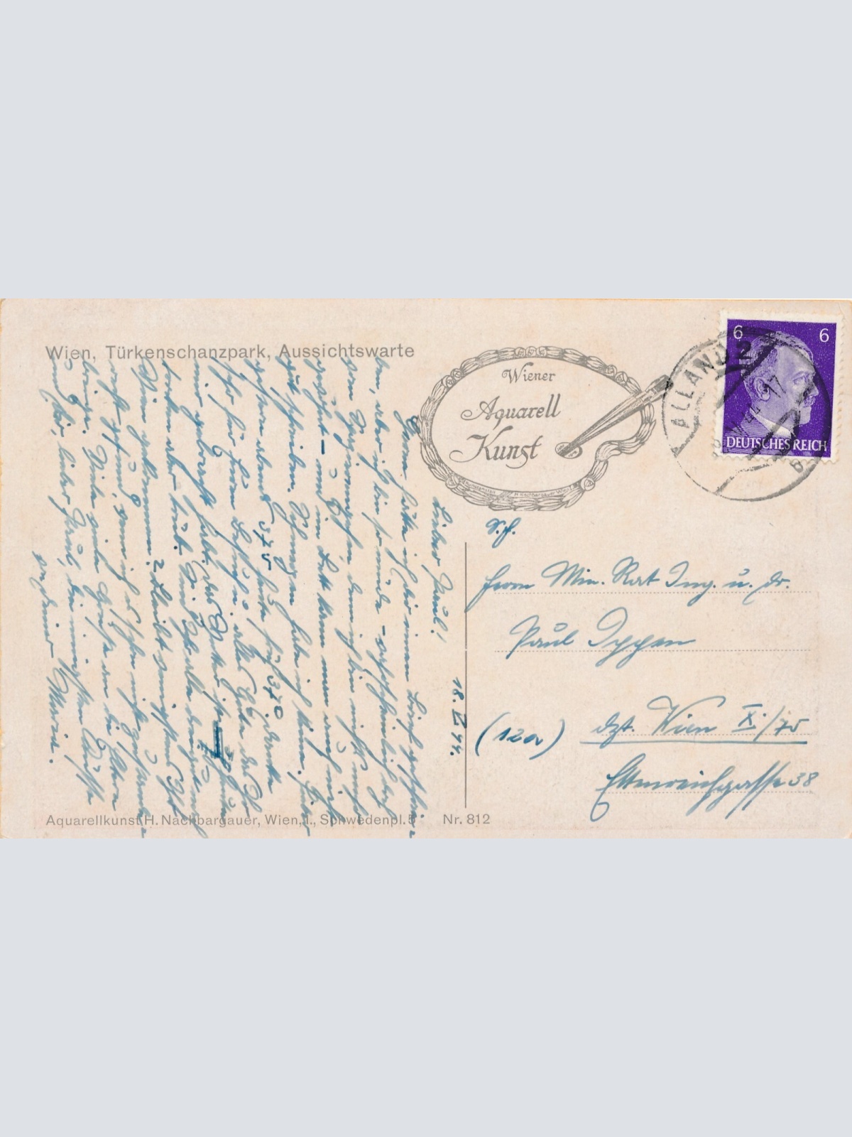 AK, Wien, Türkenschanzpark, Aussichtswarte (S2357)