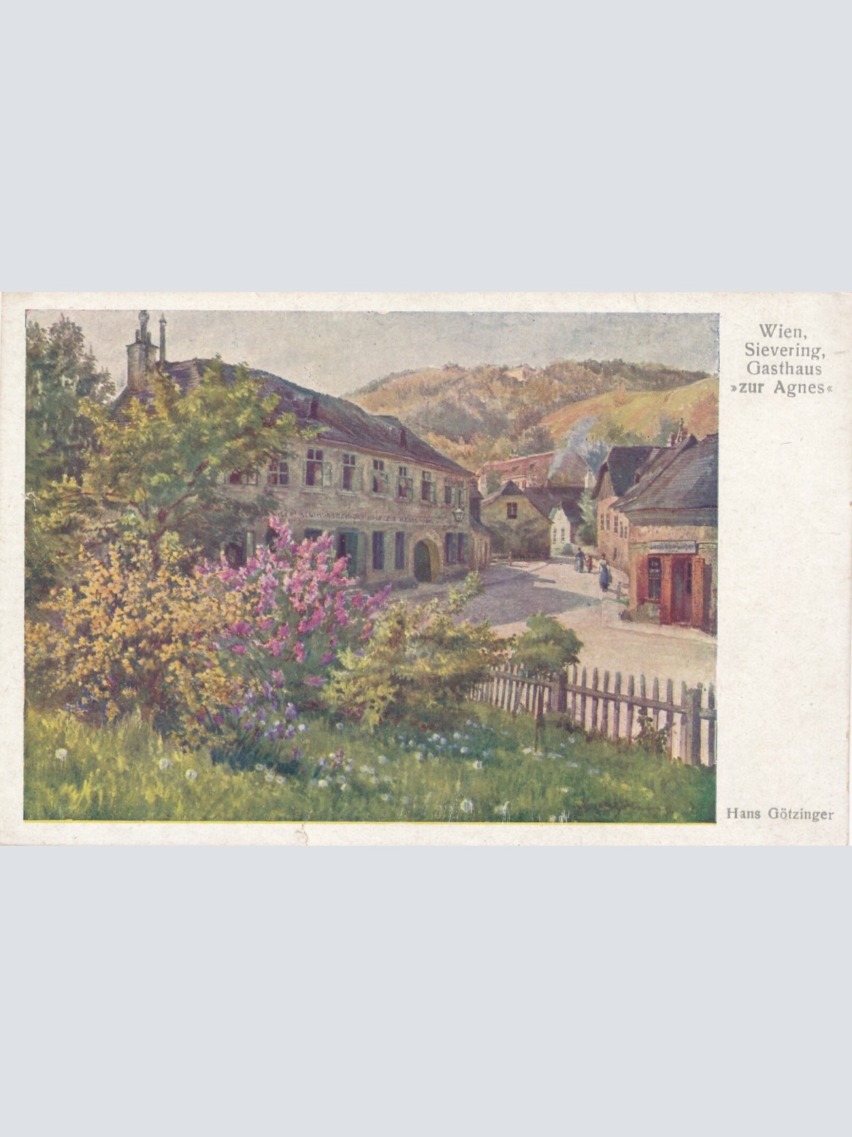 AK, Wien, Sievering Gasthaus zur Agnes (S2358)