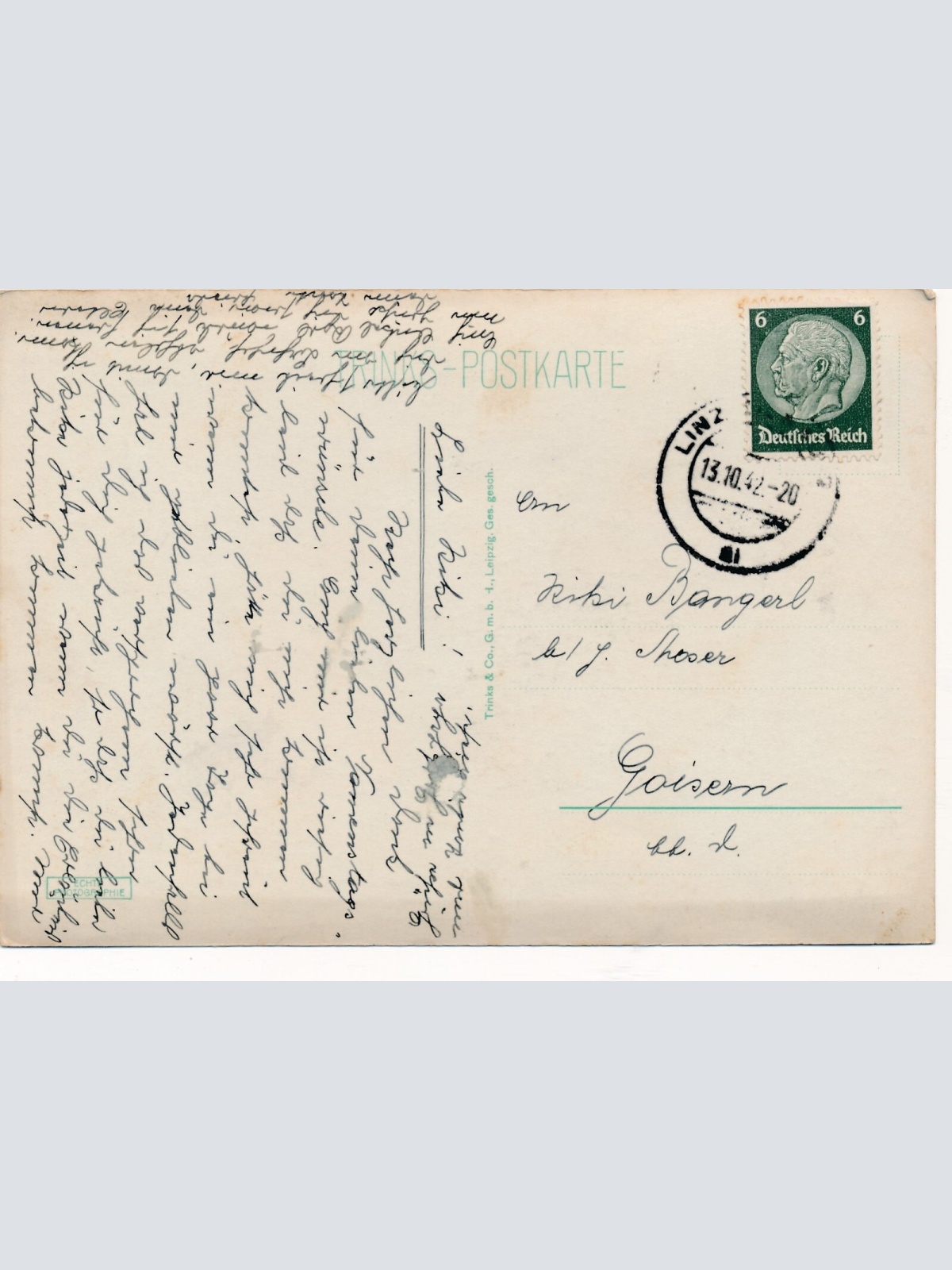 AK aus Linz an der Donau mit Museum Oberösterr. Ansichtskarte (9020)