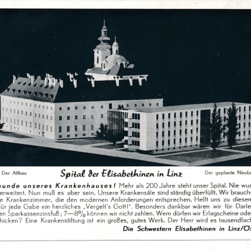 AK aus Linz an der Donau mit Spital Oberösterr. Ansichtskarte (9025)