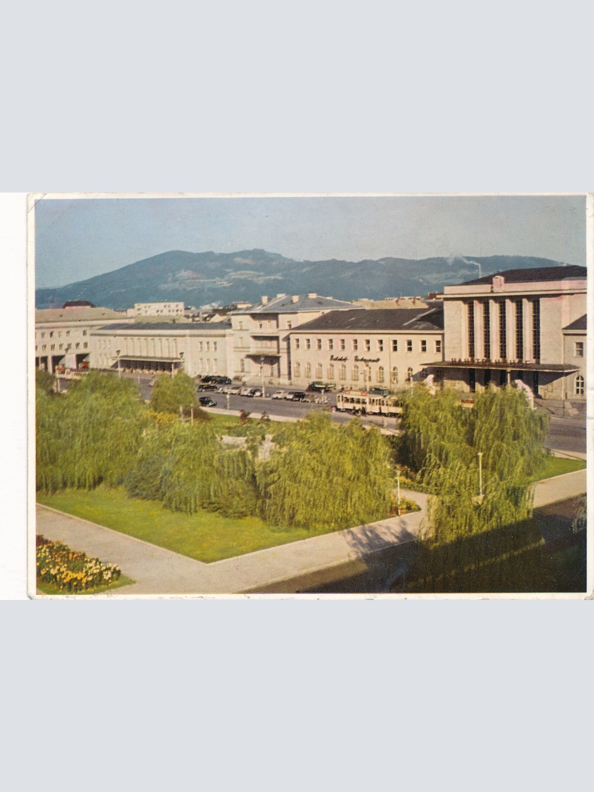 AK aus Linz an der Donau Hauptbahnhof Oberösterr. Ansichtskarte (9030)