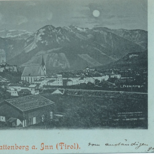 Mondschein - Karte gruss aus Rattenberg am Inn Tirol (7505)
