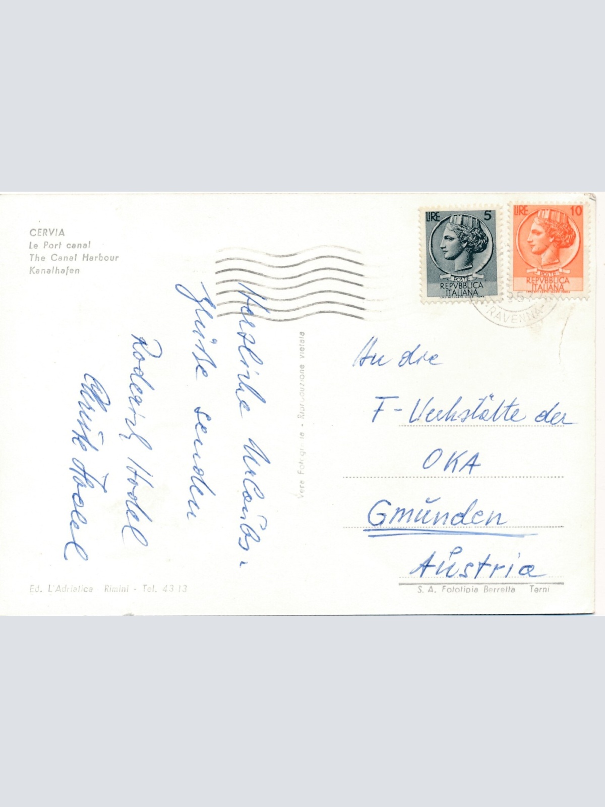 AK aus Milano Marittima Italien Ansichtskarte (9529)