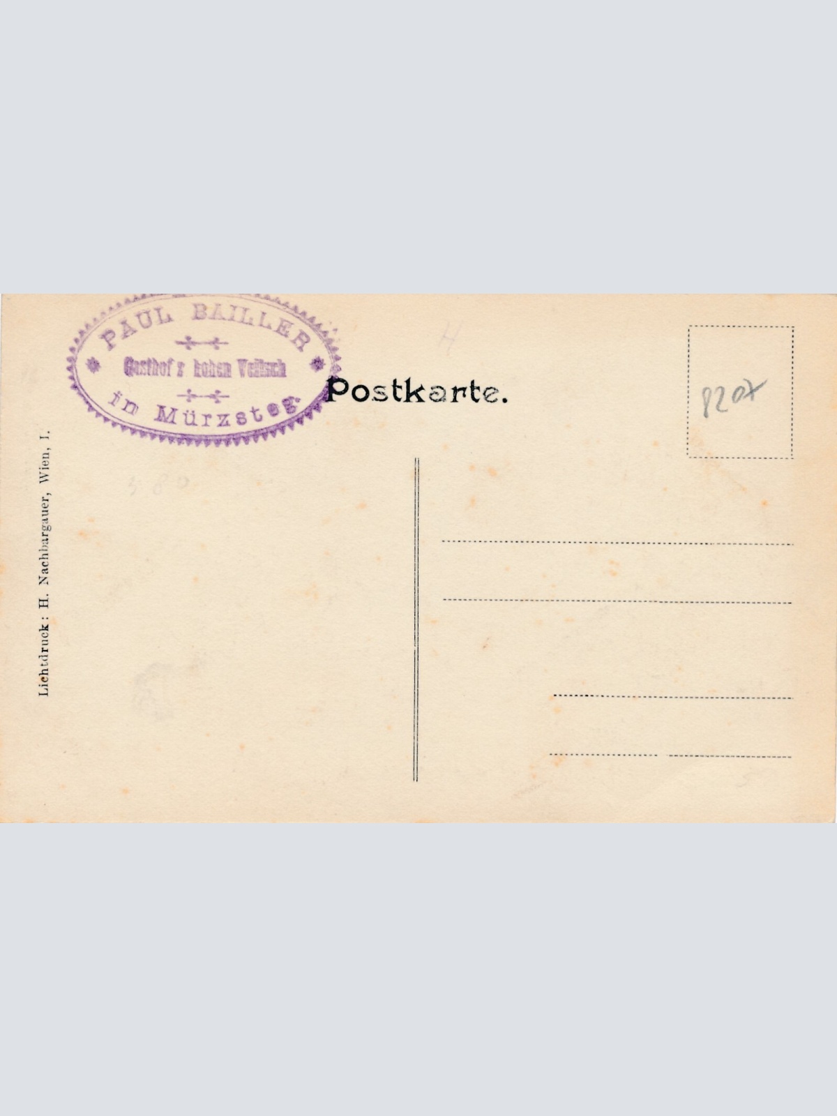 AK aus Mürzsteg mit Gasthof Hohe Veitsch Steiermark Ansichtskarte (9538)