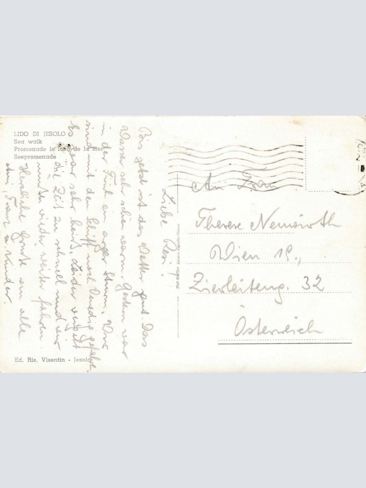 AK aus Lido di Jesolo Italien Ansichtskarte (9519)