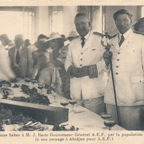 AK Remise Sabre M.J. reste Gouverneur General A.E.F. Elfenbeidküste (7953)