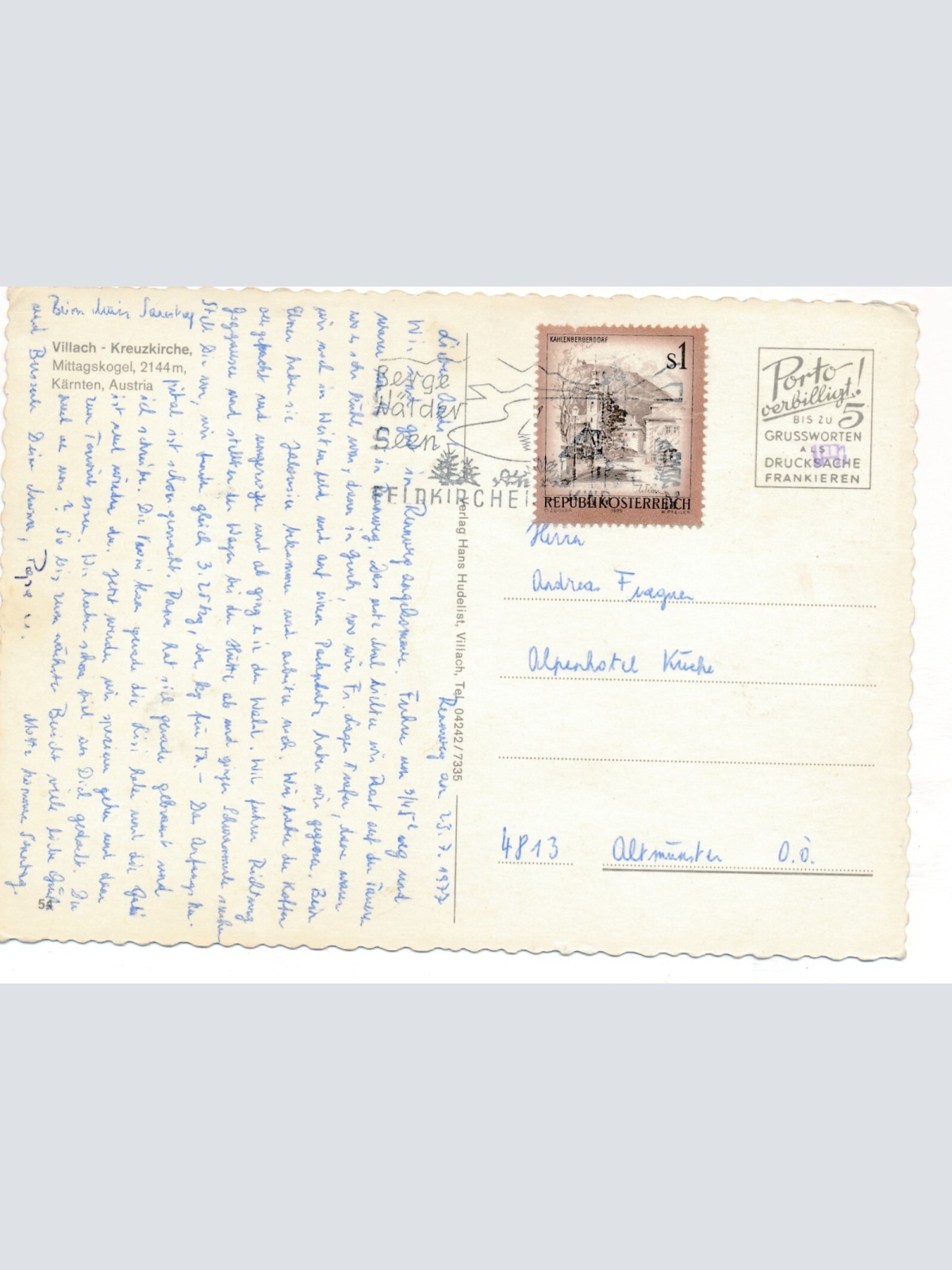 AK aus Villach Kärnten Ansichtskarte (9483)